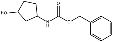 (3-Hydroxy-cyclopentyl)-carbamic acid benzyl ester Struktur