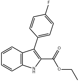 3-(4'-FLUOROPHENYL)INDOLE-2-CARBOXYLIC ACID ETHYL ESTER
 price.