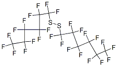 bis(tridecafluorohexyl) disulphide Struktur