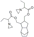 (octahydro-4,7-methano-1H-indenediyl)bis(methylene) bis(alpha-ethylaziridine-1-acetate) Struktur