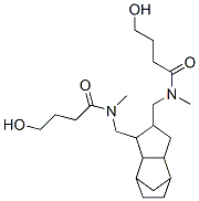 N,N'-[(octahydro-4,7-methano-1H-indenediyl)dimethylene]bis[4-hydroxy-N-methylbutyramide] Struktur