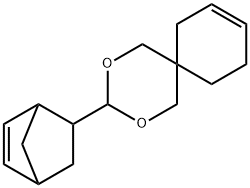 3-(5-norbornen-2-yl)-2,4-dioxaspiro[5.5]undec-8-ene Struktur