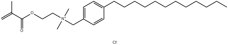 (p-dodecylbenzyl)dimethyl[2-[(2-methyl-1-oxoallyl)oxy]ethyl]ammonium chloride Struktur