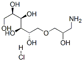 1-O-(3-amino-2-hydroxypropyl)-D-glucitol hydrochloride Struktur