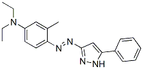 N,N-diethyl-3-methyl-4-[(5-phenyl-1H-pyrazol-3-yl)azo]aniline Struktur