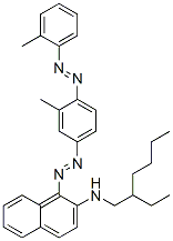 N-(2-ethylhexyl)-1-[[3-methyl-4-[(2-methylphenyl)azo]phenyl]azo]naphthalen-2-amine Struktur