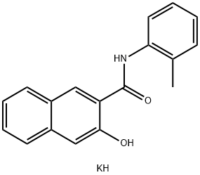 potassium 3-hydroxy-N-(o-tolyl)naphthalene-2-carboxamidate Struktur