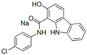 sodium N-(4-chlorophenyl)-2-hydroxy-9H-carbazole-1-carboxamidate  Struktur