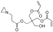 3-hydroxy-2,2-bis[[(1-oxoallyl)oxy]methyl]propyl aziridine-1-propionate Struktur