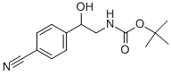 [2-(4-CYANO-PHENYL)-2-HYDROXY-ETHYL]-CARBAMIC ACID TERT-BUTYL ESTER Struktur