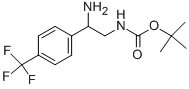 [2-AMINO-2-(4-TRIFLUOROMETHYL-PHENYL)-ETHYL]-CARBAMIC ACID TERT-BUTYL ESTER Struktur