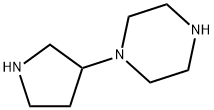 1-Pyrrolidin-3-yl-piperazine Struktur