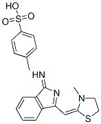 3-[(3-methylthiazolidin-2-ylidene)methyl]-1H-isoindol-1-imine mono(toluene-4-sulphonate) Struktur