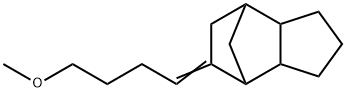 octahydro-5-(4-methoxybutylidene)-4,7-methano-1H-indene Struktur