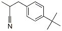 3-(p-tert-butylphenyl)-2-methylpropiononitrile Struktur