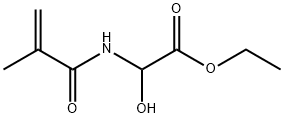 ethyl hydroxy[(2-methyl-1-oxoallyl)amino]acetate Struktur