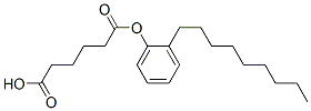 nonylphenyl hydrogen adipate Struktur