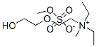 diethyl[2-(2-hydroxyethoxy)ethyl]methylammonium methyl sulphate Struktur