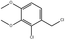 2-chloro-1-(chloromethyl)-3,4-dimethoxybenzene Struktur