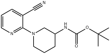 (3'-Cyano-3,4,5,6-tetrahydro-2H-[1,2']bipyridinyl-3-yl)-carbaMic acid tert-butyl ester, 98+% C16H22N4O2, MW: 302.37 Struktur