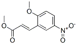 methyl 3-(2-methoxy-5-nitrophenyl)acrylate Struktur