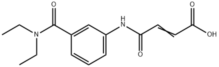 (E)-4-{3-[(DIETHYLAMINO)CARBONYL]ANILINO}-4-OXO-2-BUTENOIC ACID Struktur