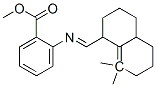 methyl 2-[[(octahydro-8,8-dimethyl-1-naphthyl)methylene]amino]benzoate  Struktur