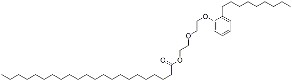 2-[2-(nonylphenoxy)ethoxy]ethyl docosanoate Struktur