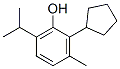 2-cyclopentyl-6-isopropyl-m-cresol Struktur