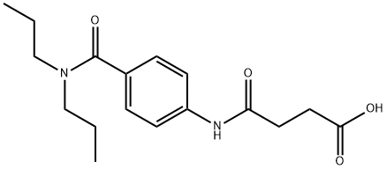 4-{4-[(DIPROPYLAMINO)CARBONYL]ANILINO}-4-OXOBUTANOIC ACID Struktur