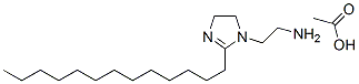 4,5-dihydro-2-tridecyl-1H-imidazole-1-ethylamine monoacetate Struktur