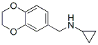 1,4-Benzodioxin-6-methanamine,  N-cyclopropyl-2,3-dihydro- Struktur