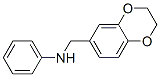 1,4-Benzodioxin-6-methanamine,  2,3-dihydro-N-phenyl- Struktur