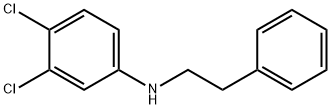 3,4-Dichloro-N-phenethylaniline Struktur