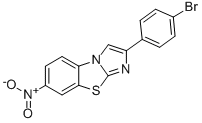 2-(4-BROMOPHENYL)-7-NITROIMIDAZO[2,1-B]BENZOTHIAZOLE Struktur