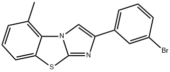 2-(3-BROMOPHENYL)-5-METHYLIMIDAZO[2,1-B]BENZOTHIAZOLE Struktur