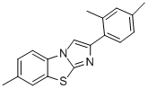 2-(2,4-DIMETHYLPHENYL)-7-METHYLIMIDAZO[2,1-B]BENZOTHIAZOLE Struktur