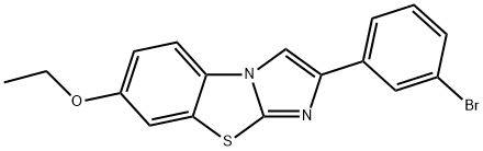 2-(3-BROMOPHENYL)-7-ETHOXYIMIDAZO[2,1-B]BENZOTHIAZOLE Struktur