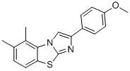 5,6-DIMETHYL-2-(4-METHOXYPHENYL)IMIDAZO[2,1-B]BENZOTHIAZOLE Struktur