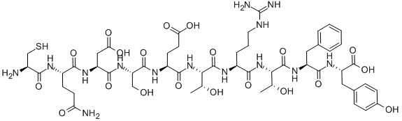 CYS-GLN-ASP-SER-GLU-THR-ARG-THR-PHE-TYR Struktur