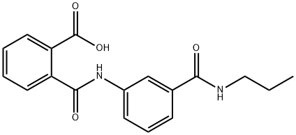 2-({3-[(PROPYLAMINO)CARBONYL]ANILINO}CARBONYL)-BENZOIC ACID Struktur