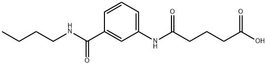 5-{3-[(BUTYLAMINO)CARBONYL]ANILINO}-5-OXOPENTANOIC ACID Struktur