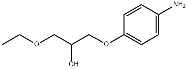 1-(4-Aminophenoxy)-3-ethoxy-2-propanol Struktur