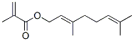 3,7-dimethylocta-2,6-dienyl methacrylate Struktur