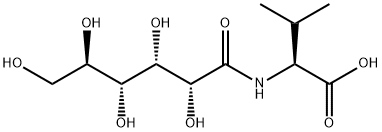 N-D-gluconoyl-L-valine Struktur