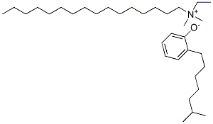 ethylhexadecyldimethylammonium isooctylphenolate Struktur