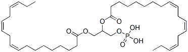 3-(phosphonooxy)-1,2-propanediyl bis[(9Z,12Z,15Z)-9,12,15-octadecatrienoate] Struktur