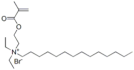 diethyl[2-(methacryloyloxy)ethyl]tetradecylammonium bromide Struktur