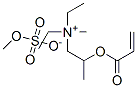 diethylmethyl[2-[(1-oxoallyl)oxy]propyl]ammonium methyl sulphate Struktur