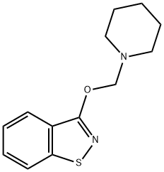 3-(piperidin-1-ylmethoxy)-1,2-benzisothiazole  Struktur